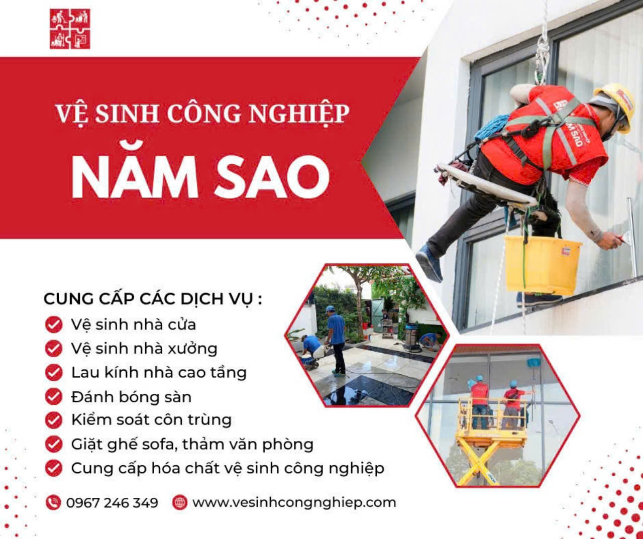 Công ty vệ sinh Năm Sao - Đối tác đáng tin cho không gian hoàn hảo